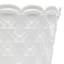 Providence Indoor White Ceramic Weave Planter, 8"