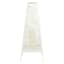 Ty Pennington White Metal Outdoor Solar Lantern, 21"