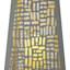Ty Pennington White Metal Outdoor Solar Lantern, 21"
