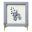 Providence Blue Framed Flower Art on Stand, 6"