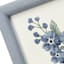 Providence Blue Framed Flower Art on Stand, 6"