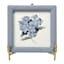 Providence Blue Framed Bouquet Art on Stand, 6"