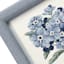 Providence Blue Framed Bouquet Art on Stand, 6"
