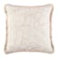 Found & Fable Neutral Layered Leaf Pillow with Fringe, 18"