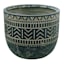 Tracey Boyd Black Kakau Outdoor Planter, Medium