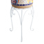White Metal Plant Stand, Medium