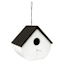 Crosby St. White & Black Ceramic Birdhouse, 8"