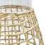 Ty Pennington Woven Grass Wrapped Glass Vase, 8"