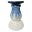 Ty Pennington Blue Glaze Ceramic Pillar Candle Holder, 5x8