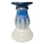 Ty Pennington Blue Glaze Ceramic Pillar Candle Holder, 5x8