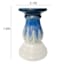 Ty Pennington Blue Glaze Ceramic Pillar Candle Holder, 5x8
