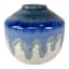 Ty Pennington Blue Ceramic Glaze Vase, 5"