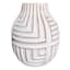 Tracey Boyd White Ceramic Vase, 8"