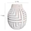 Tracey Boyd White Ceramic Vase, 8"