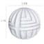 Tracey Boyd White Tribal Ceramic Orb, 4"