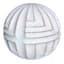 Tracey Boyd White Tribal Ceramic Orb, 3"