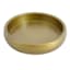 Shallow Bronze Metal Pillar Candle Holder, 3.5"