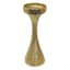 Gold Ribbed Candle Holder, 10"