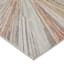 (B872) Crestline Neutral & Grey Abstract Burst Area Rug, 5x7