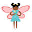 Tiny Dreamers Pink Winged Fairy Wall Decor, 14x15