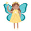Tiny Dreamers Blue Winged Fairy Wall Decor, 15x13