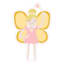 Tiny Dreamers Yellow Winged Fairy Wall Decor, 17x11