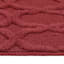 (D602) Verona Ruby Red Contour Area Rug, 5x7