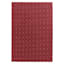 (D602) Verona Ruby Red Contour Area Rug, 8x10