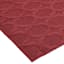 (D602) Verona Ruby Red Contour Area Rug, 8x10