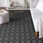 (D601) Verona Grey Contour Area Rug, 8x10