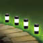 6-Pack Solar Frosted Mini Pathway Lights