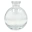 Willow Crossly Bud Glass Vase with Silver Rim, 3.5"