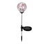 Solar Pink Mosaic Globe Pathway Light
