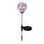 Solar Pink Mosaic Globe Pathway Light