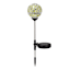 Solar Orange Mosaic Globe Pathway Light