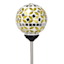 Solar Orange Mosaic Globe Pathway Light