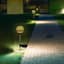 Solar Orange Mosaic Globe Pathway Light