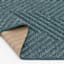 Teal Acadia Loop Zigzag Design Outdoor Area Rug, 5x7