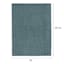 Teal Acadia Loop Zigzag Design Outdoor Area Rug, 5x7