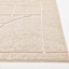 (D607) Crosby St. Athena Cosmo Cream High-Low Accent Rug, 3x5