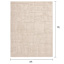 (D607) Crosby St. Athena Cosmo Cream High-Low Area Rug, 5x7