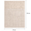 (D607) Crosby St. Athena Cosmo Cream High-Low Area Rug, 8x10