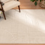 (D607) Crosby St. Athena Cosmo Cream High-Low Area Rug, 8x10