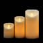 3-Pack Ivory LED Pillar Candles