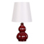 Providence Pomegranate Double Gourd Ceramic Mini Table Lamp with Shade, 13"