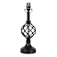 Black Metal Spiral Small Lamp Base, 16"