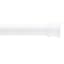 White C-Lock Shower Curtain Rod, 36-63"