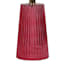 Oh Joy! Pink Ribbed Glass Small Lamp, 17"