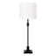 Black Metal Buffet Large Table Lamp with Shade, 29"