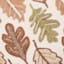 Embroidered Leaf Printed Throw Pillow, 18"